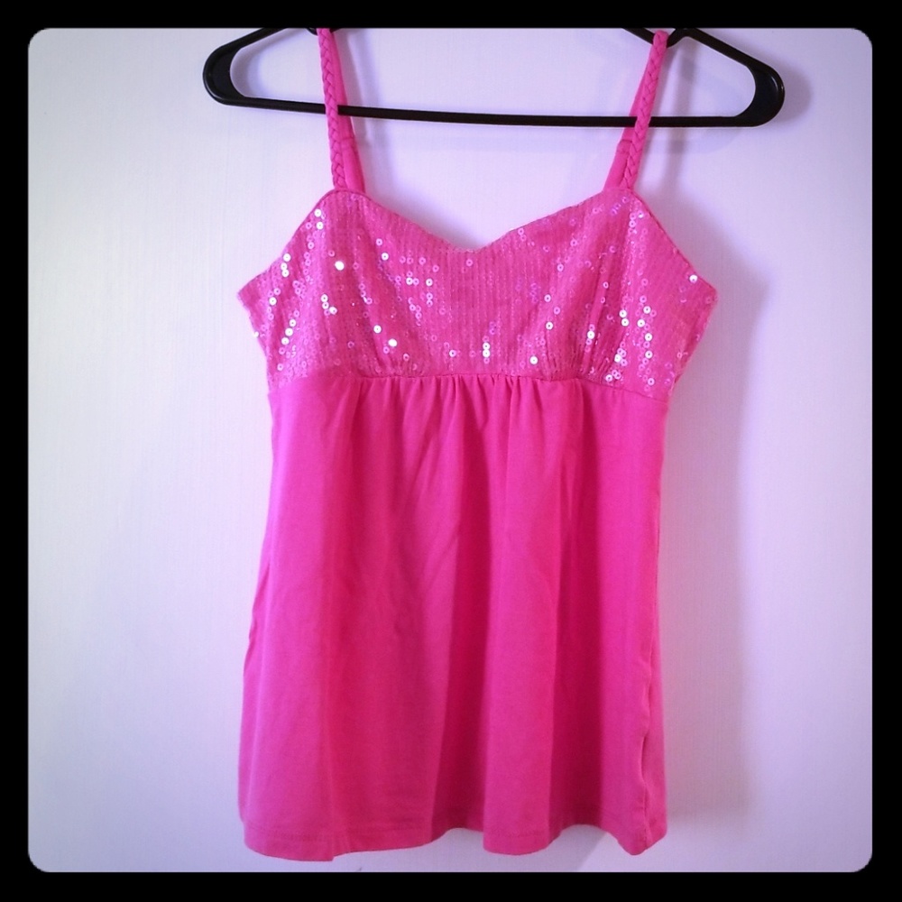 INC Pink Sequined Tank
